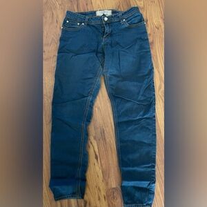 Iris Jeans Light Weight Dark Blue Skinny Jeans Leggings with rhinestones size 3